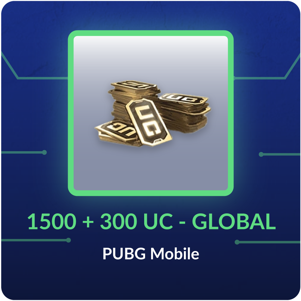 1500 + 300 UC - UC PUBGM - GLOBAL