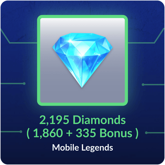 2195 Diamonds ( 1860 + 335 Bonus ) - Mobile Legends Global - exc ID, MY, PH, RU, SG-LK