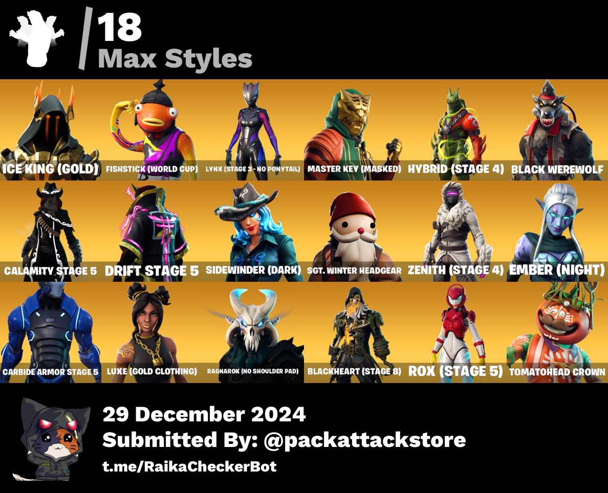 Fortnite Account - Black Knight, OG STW, Sparkle Specialist, John Wick | 122 Skins