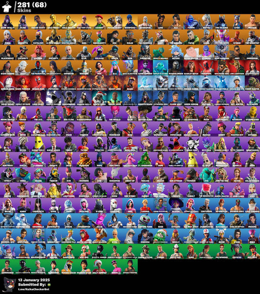 Fortnite Account - Dark Skully, OG STW, Travis Scott, Glow, 80 Max Styles