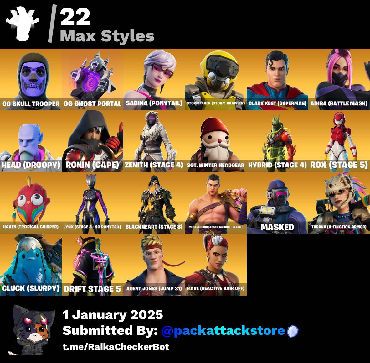 Fortnite Account - 156 Skins | OG Skull Trooper, Black Knight, Sparkle Specialist
