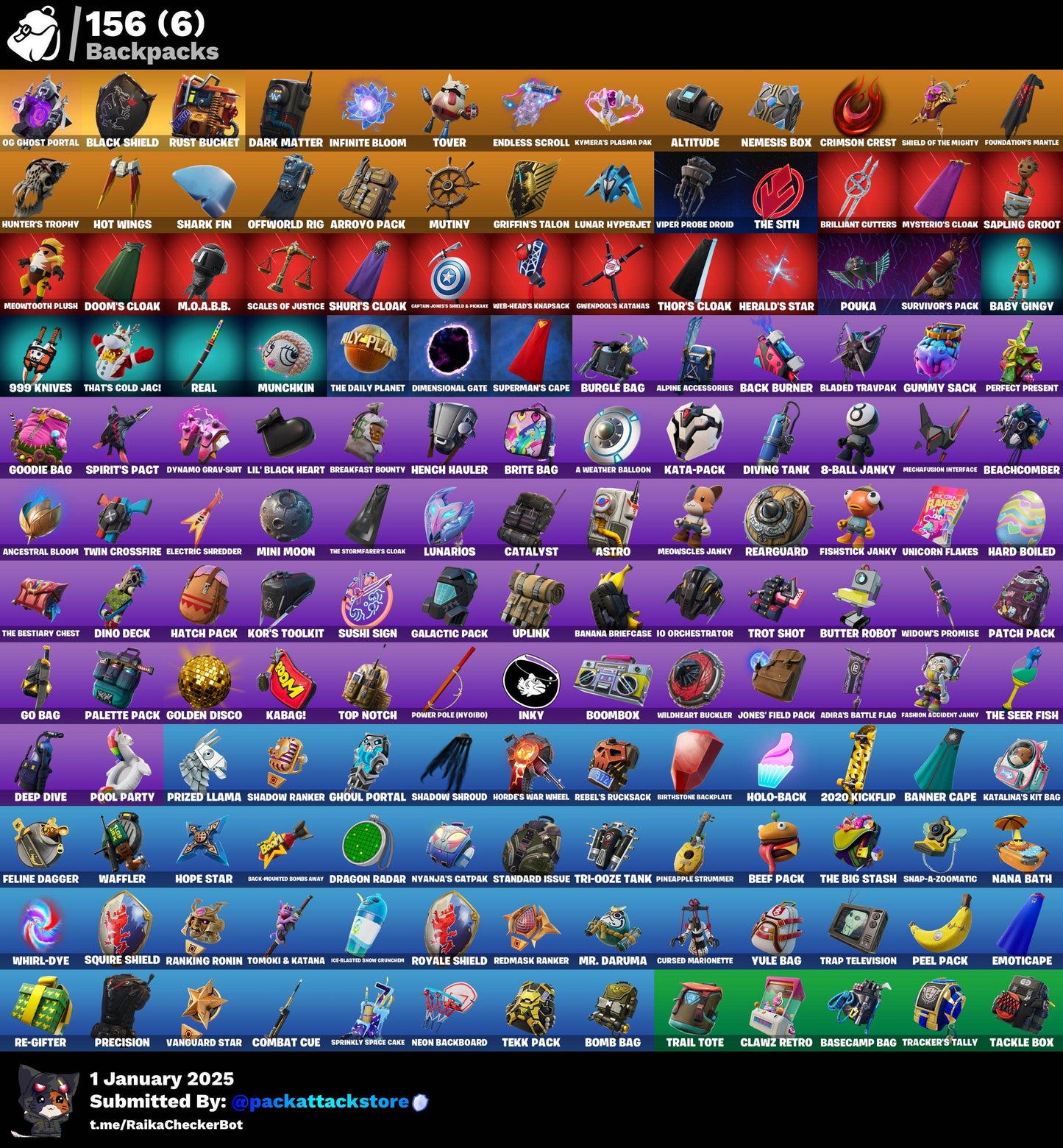 Fortnite Account - 156 Skins | OG Skull Trooper, Black Knight, Sparkle Specialist