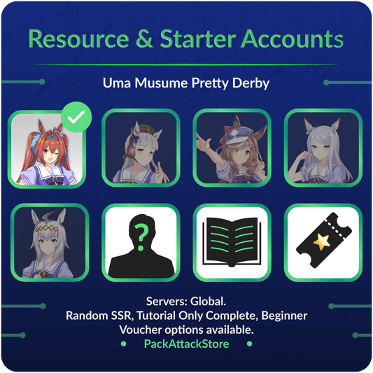 10 SSR: Kitasan Black + Super Creek + Fine Motion + 7 Random SSR + Tutorial Only + Beginner Voucher Available