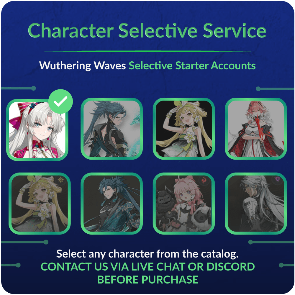 Wuthering Waves Selective Starter Accounts