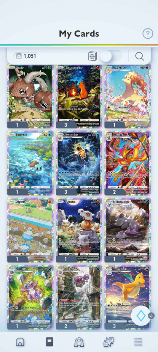 Pokémon TCG Pocket: 3 Immersive Cards | 1000+ Cards