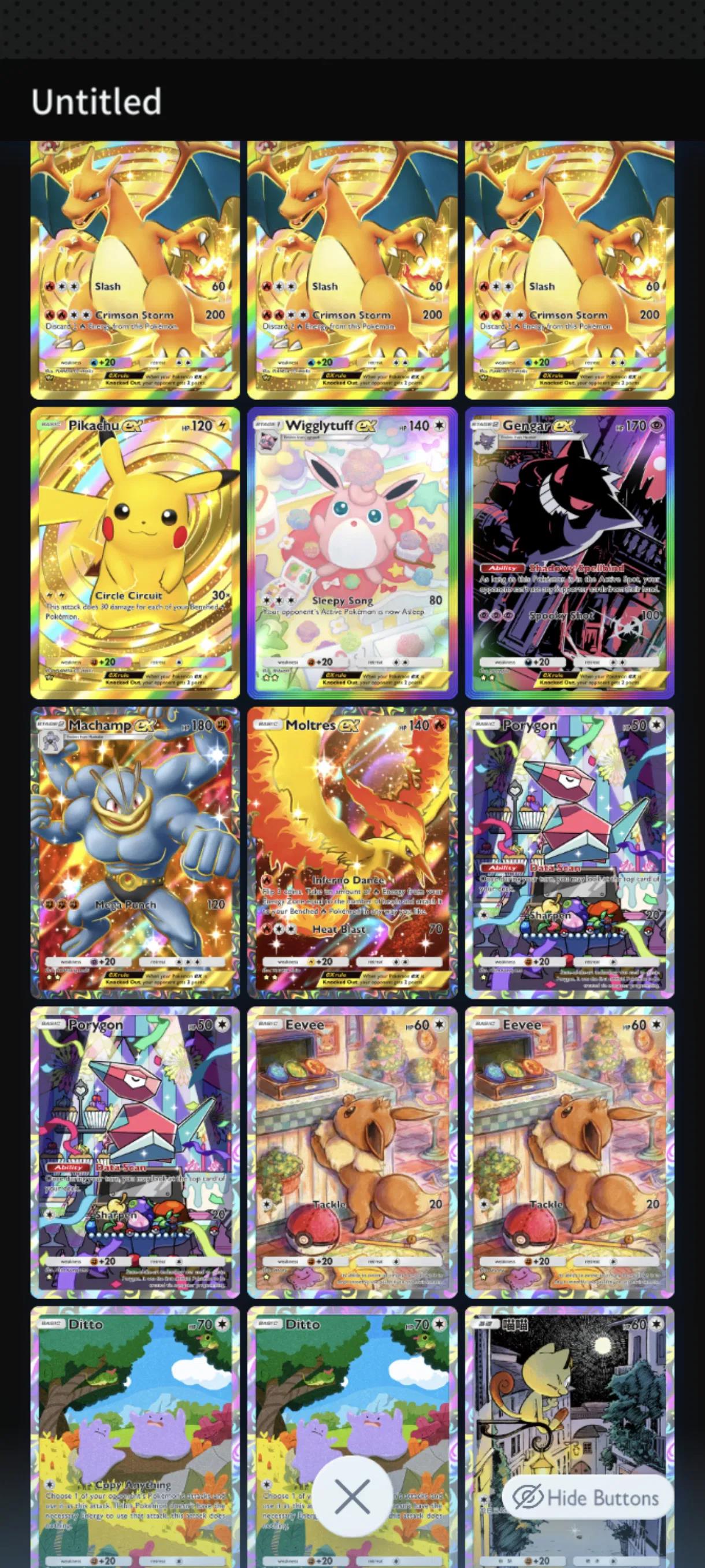 Pokémon TCG Pocket: 4 Crown Cards Account | 1100+ Cards