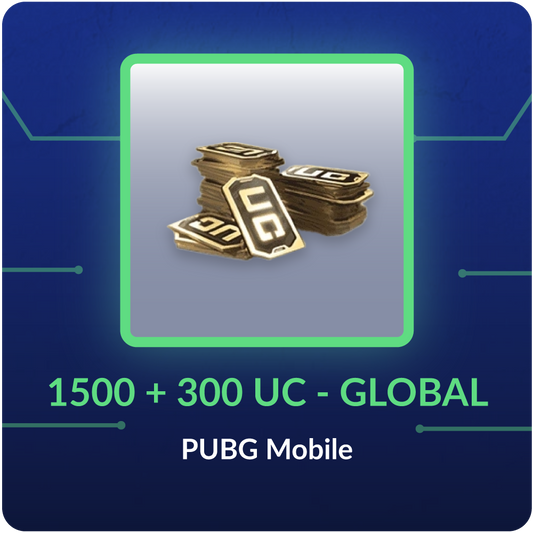 1500 + 300 UC - UC PUBGM - GLOBAL