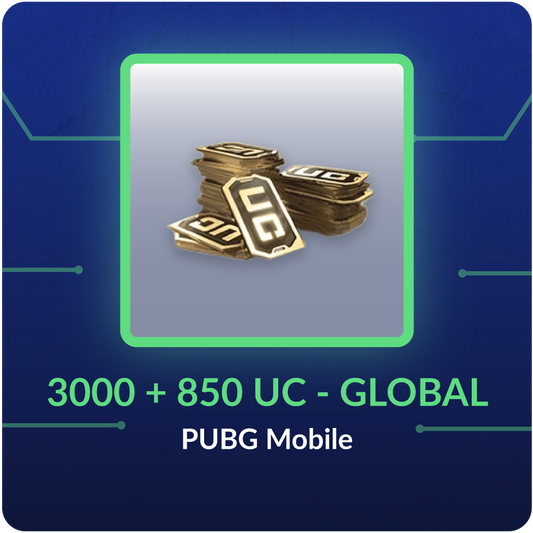 3000 + 850 UC - UC PUBGM - GLOBAL