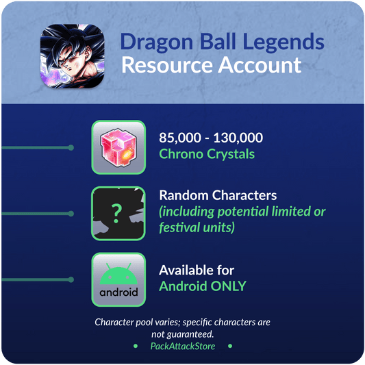 Dragon Ball Legends - Resource Account [ANDROID]