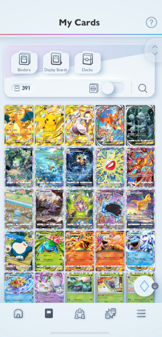 Pokémon TCG Pocket: 3 Crown Cards Account | 390+ Cards