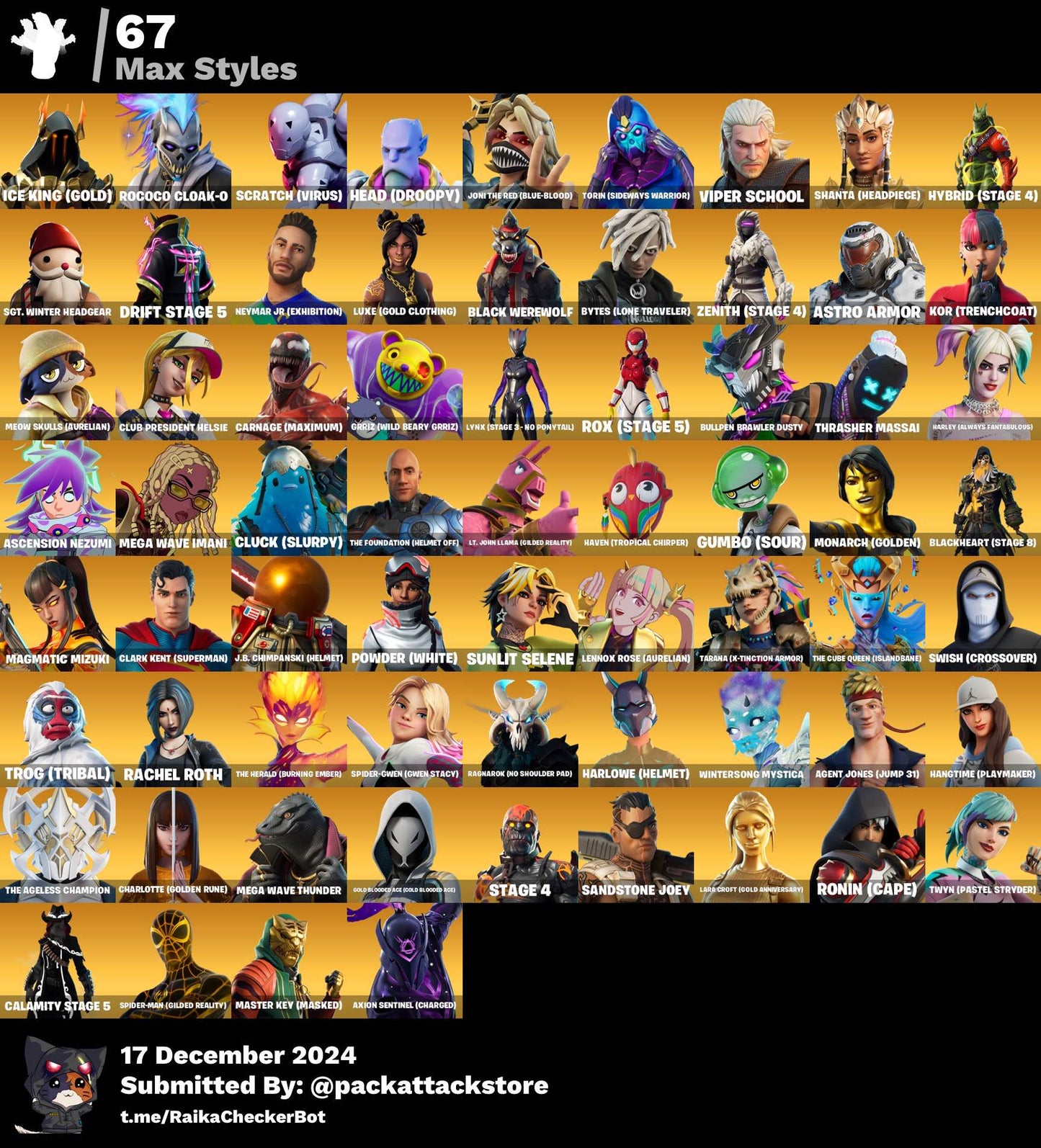 Fortnite Account -269 Skins | OG STW, Ronin, Rogue Agent, The Foundation