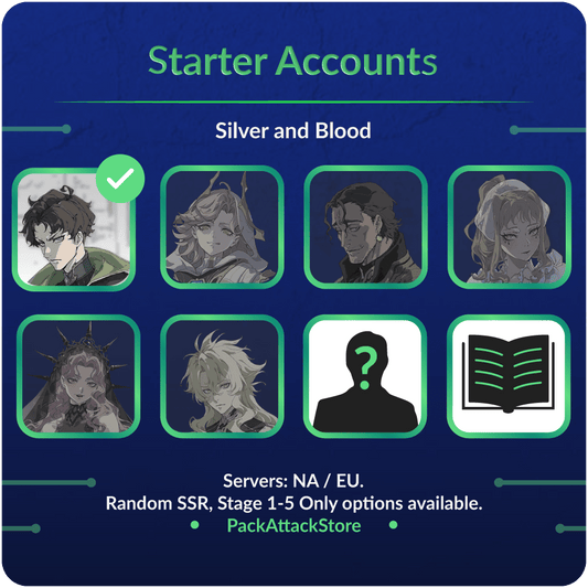 Noah Transcendent + Ami Transcendent + Agares Incendiary + Dalcarlo + 7 SSR + Stage 1-5 Only